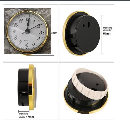 clock parts 70mm insert clock for crafts
