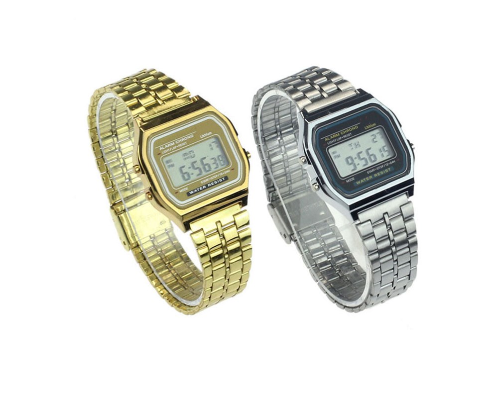 Metal Lcd watch digital watch